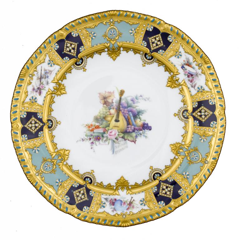 Appraisal: A PLATE painted by S D Nowacki signed with a