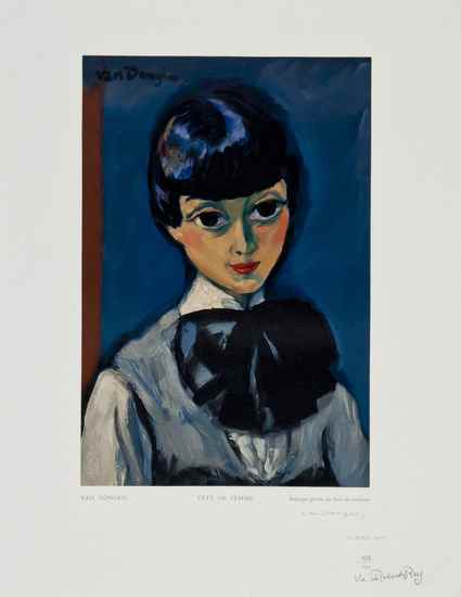 Appraisal: Kees Van Dongen - after T te de femme woodcut