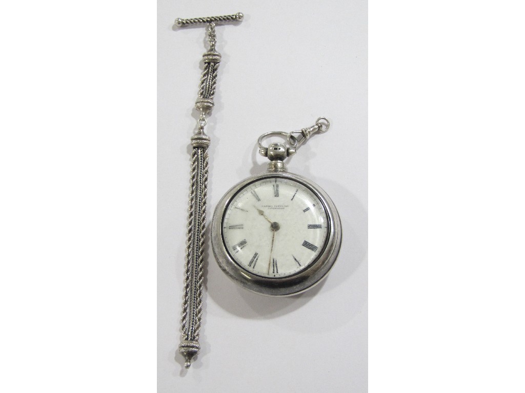 Appraisal: Pair cased silver pocket watch hallmarked London by Daniel Ferguson