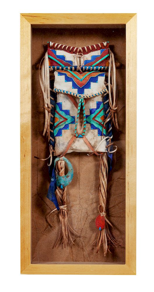 Appraisal: Jan Lindsay American th Century Native Bag Jan Lindsay American