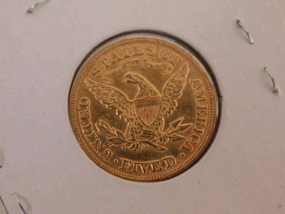 Appraisal: US FIVE DOLLAR GOLD COIN US Liberty Half Eagle gold