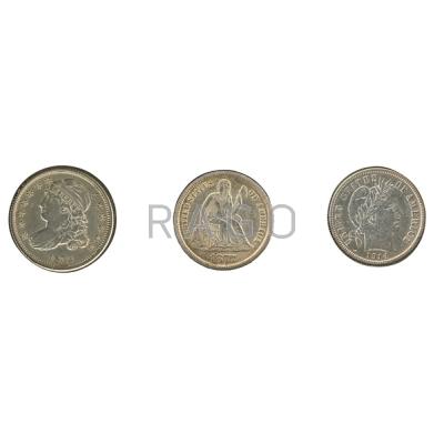 Appraisal: U S C COIN TYPE SET Five -cc and Condition