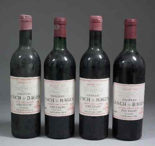 Appraisal: Four bottles of Chateau Lynch-Bages Grand Cru Classe - Pauillac