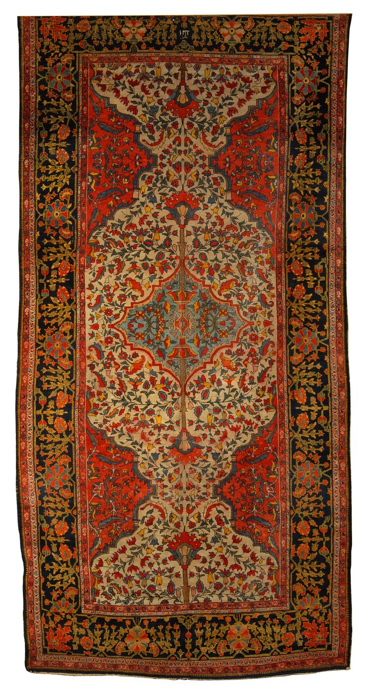 Appraisal: ORIENTAL RUG MALAYER ' x ' Central light blue medallion