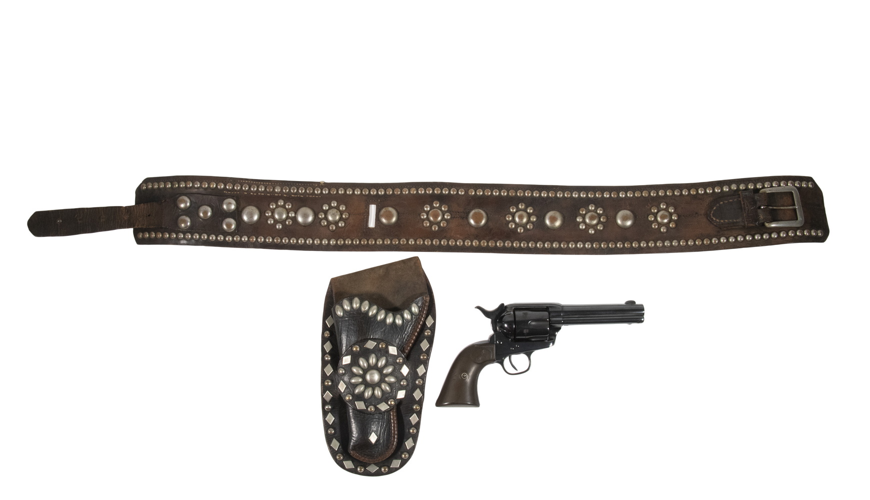 Appraisal: EARLY MGM STUDIOS FANCY COWBOY SET OF HOLSTER AND BELT