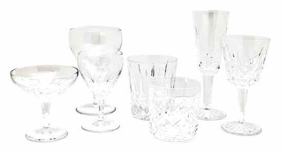 Appraisal: An Assembled Set of Waterford Stemware in similar patterns each