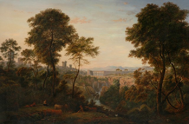 Appraisal: In the Manner of John Glover - Classical Landscape with