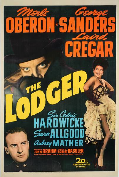 Appraisal: The Lodger th Century Fox one-sheet condition A linen-backed cult