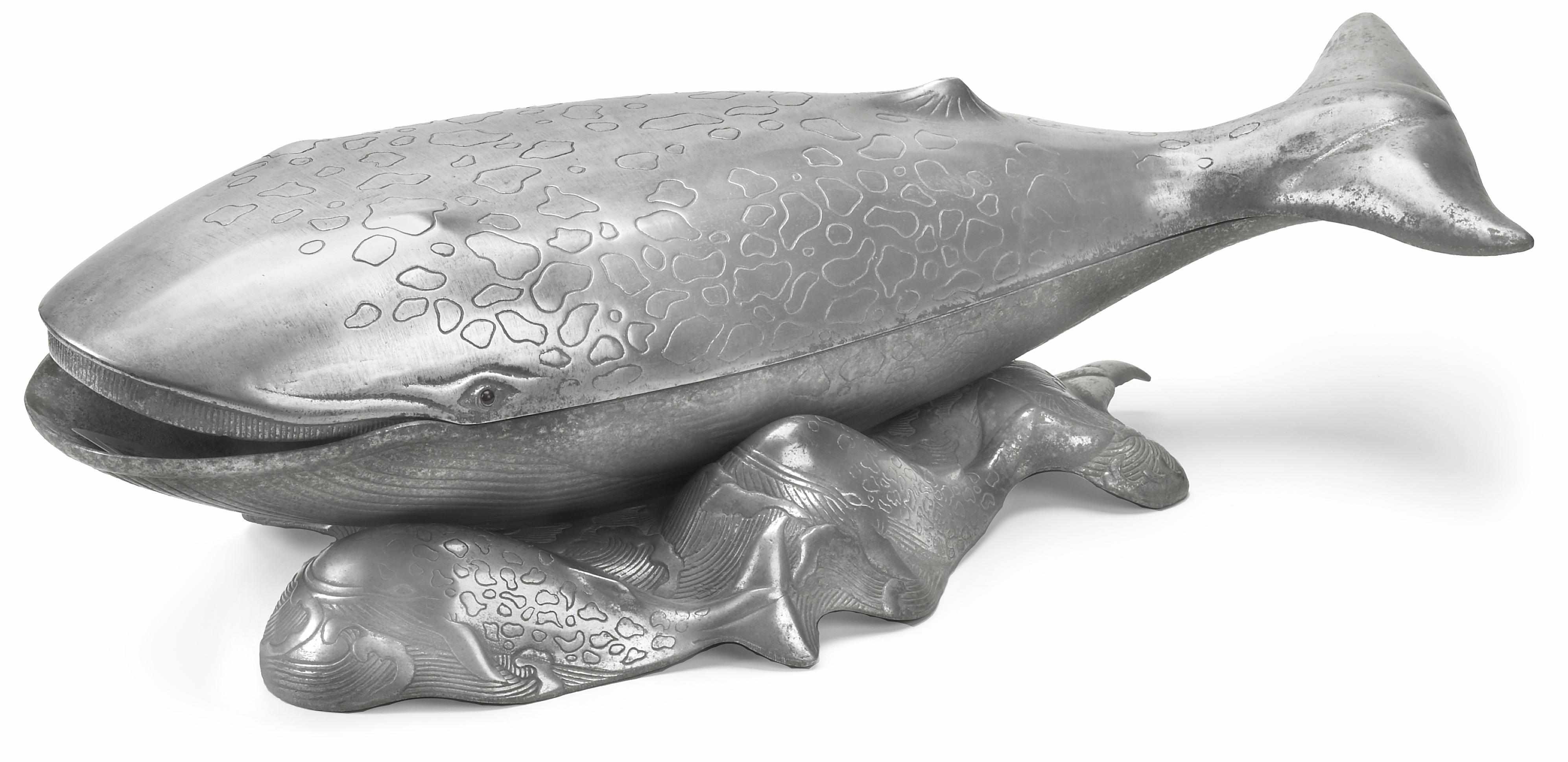 Appraisal: An Arthur Court aluminum Whale tureen from the Sealife series