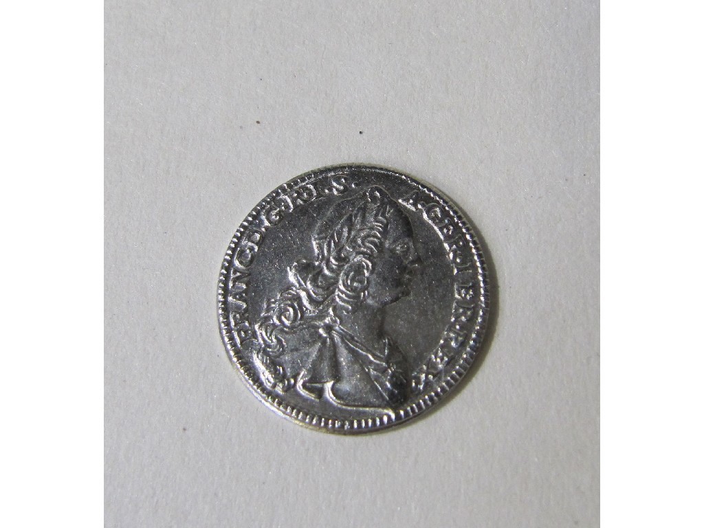 Appraisal: White metal coin marked