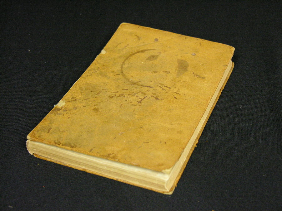 Appraisal: BOOK WRITTEN IN NATIVE AMERICAN CHEROKEE Leather bound Dated Condition