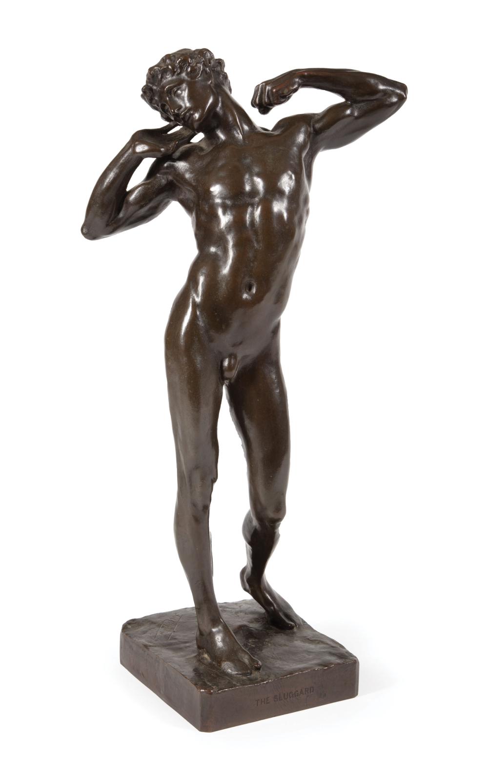 Appraisal: Lord Frederic Leighton British - The Sluggard - patinated bronze