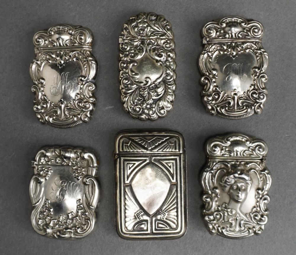 Appraisal: Collection of Sterling Silver Matchbox Safes Gross ozt