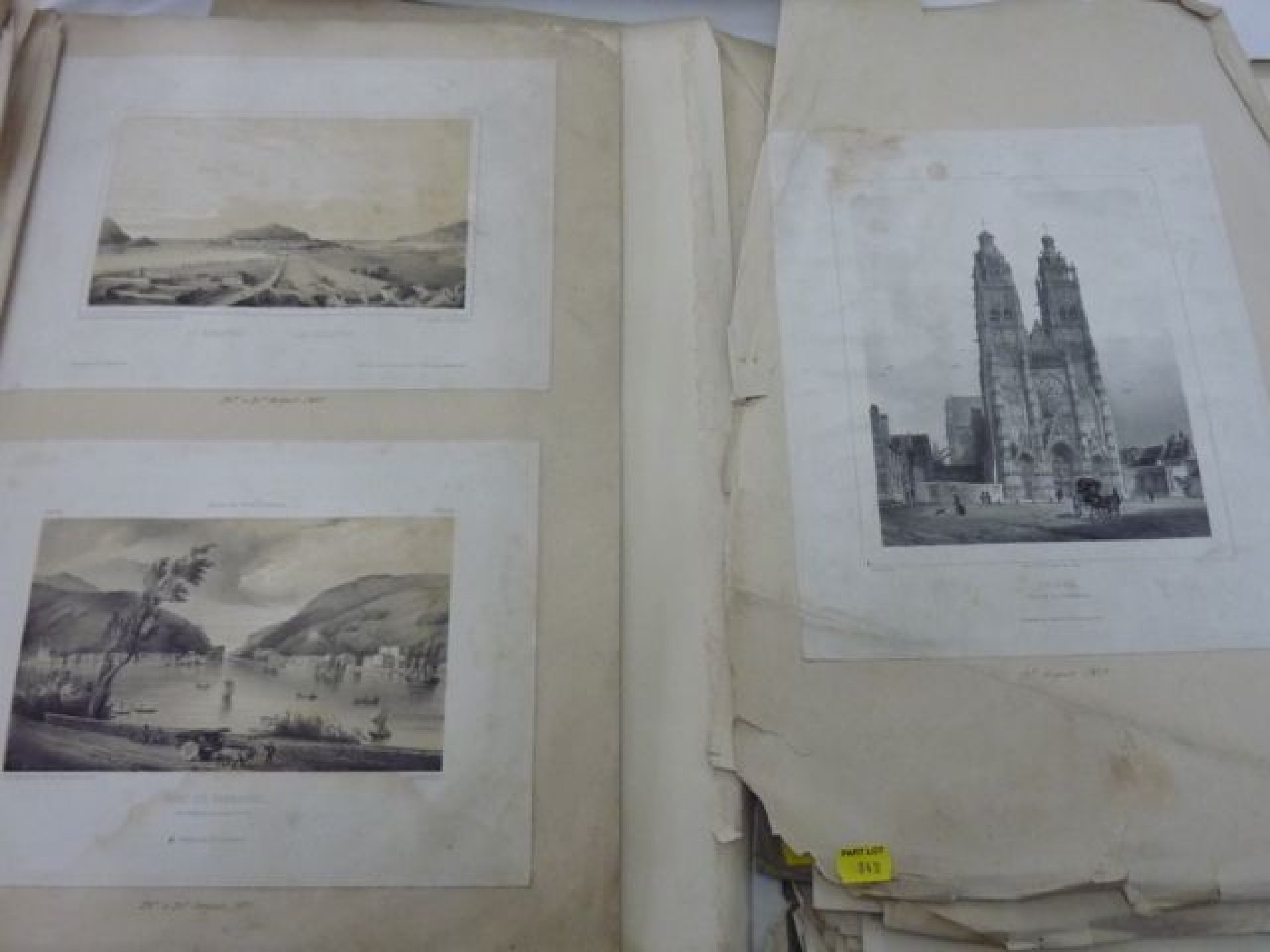 Appraisal: A th century album containing a quantity of pencil sketches