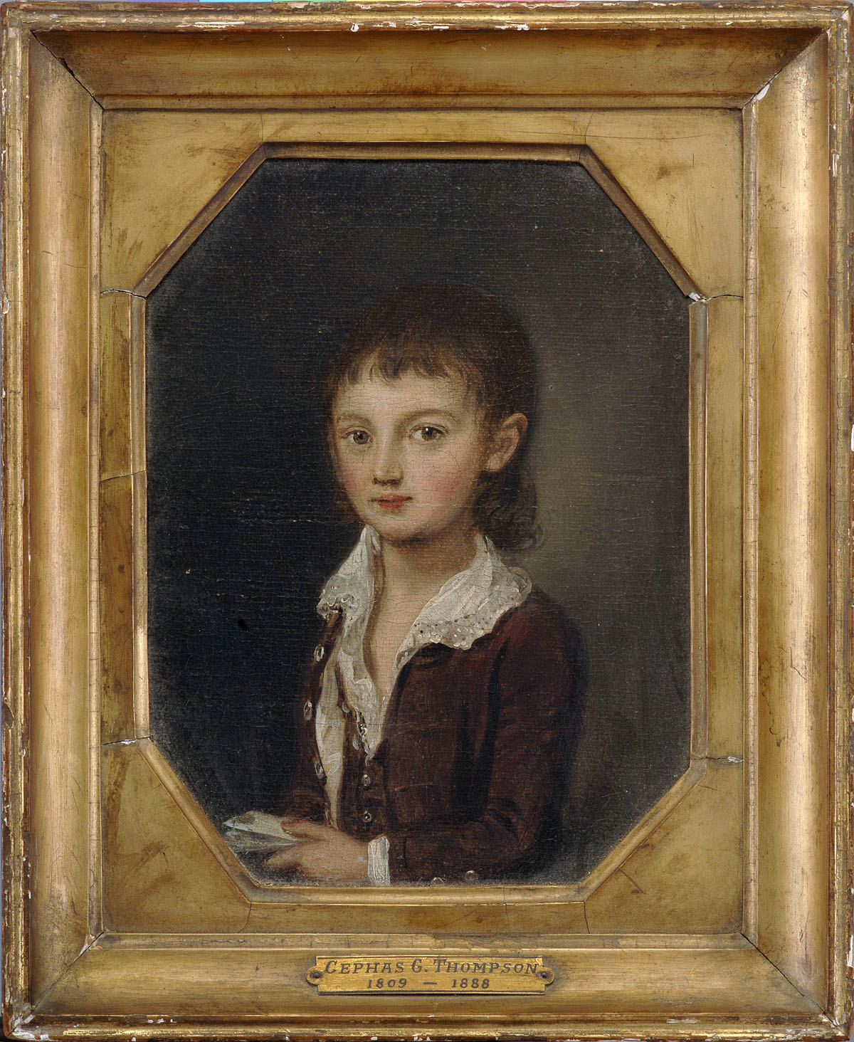 Appraisal: PORTRAIT OF quot YOUNG SKELLY quot ATTRIBUTED TO CEPHAS THOMPSON