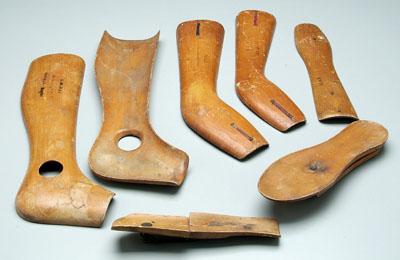 Appraisal: Civil War era medical splints six wooden splints for leg