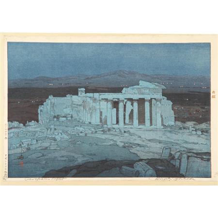 Appraisal: Hiroshi Yoshida th Century Acropolis Night Signed ll with seal