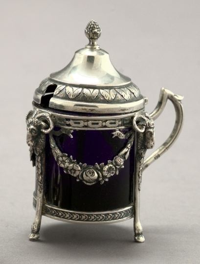 Appraisal: French Silver Footed Mustard Pot fourth quarter th century of