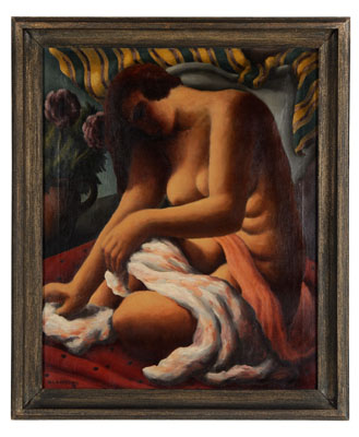 Appraisal: Paul Raphael Meltsner New York - Draped Nude signed lower