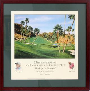 Appraisal: BOB HOPE AND ARNOLD PALMER SIGNED LITHOGRAPH BOB HOPE AND