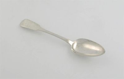 Appraisal: A George IV inscribed Irish Fiddle pattern tablespoon engraved on