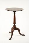 Appraisal: CANDLESTAND - th C American cherry candlestand with fixed round