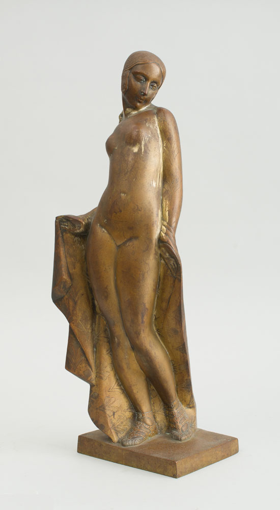 Appraisal: MARIE-LOUISE SIMARD - FIGURE Bronze with traces of gilding inscribed