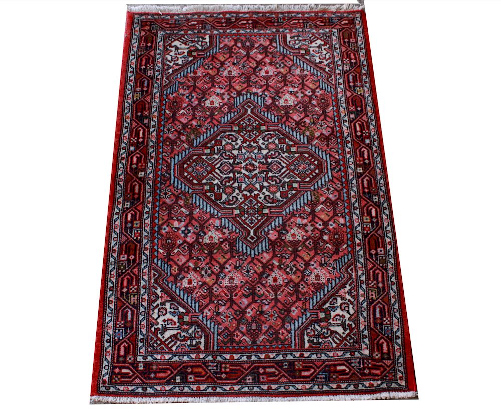 Appraisal: Iranian Persian Hand-Knotted Rug ' x ' Iranian Persian rug