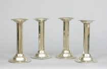 Appraisal: Four Silver Candlesticks from Bowler and Burdick Co A lot