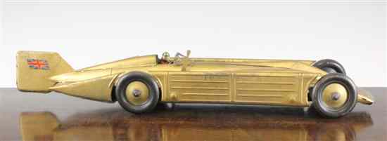 Appraisal: A tinplate Golden Arrow possibly Kingsbury with six Isle of