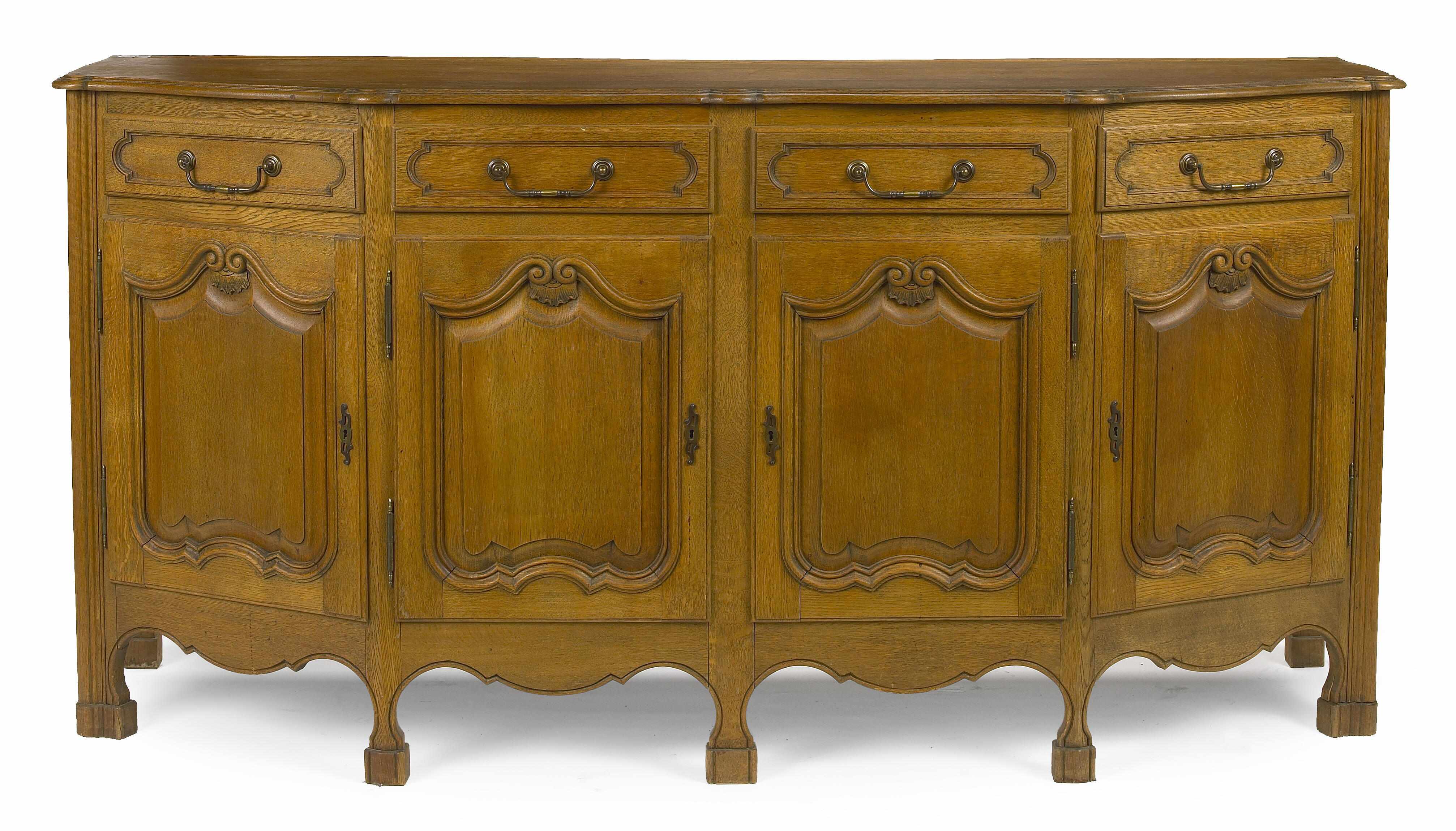 Appraisal: A French provincial sideboard buffet height in width in depth