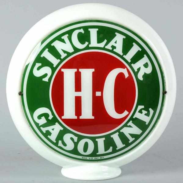 Appraisal: Glass Sinclair H-C Gasoline Globe Description Two-sided Condition Excellent Plus