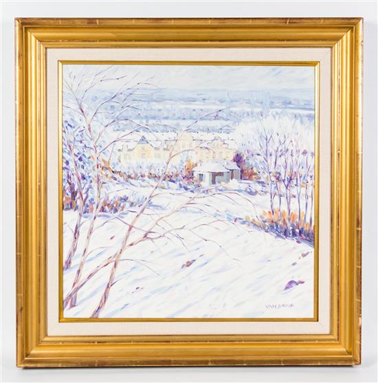 Appraisal: Sale Lot Jan Van Moor th century Premiere Neige oil