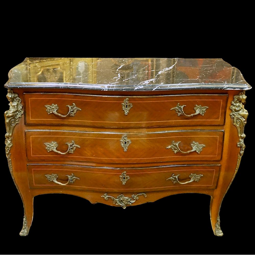 Appraisal: Louis XVI Style Commode Early to Mid th Century French