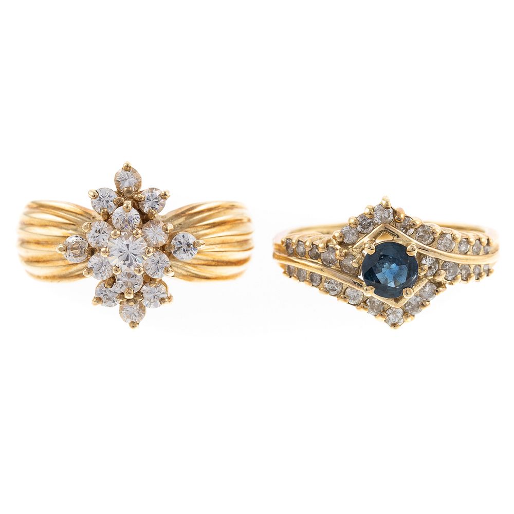 Appraisal: London Blue Topaz Diamond Ring CZ Ring in Gold K