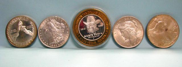 Appraisal: Group of Five US Collector Coins including Olympiad Liberty dollar