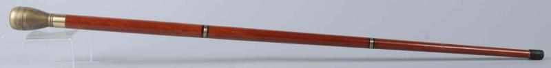 Appraisal: Cherry Walking Stick Cane with Secret Compartment Description s Unscrews