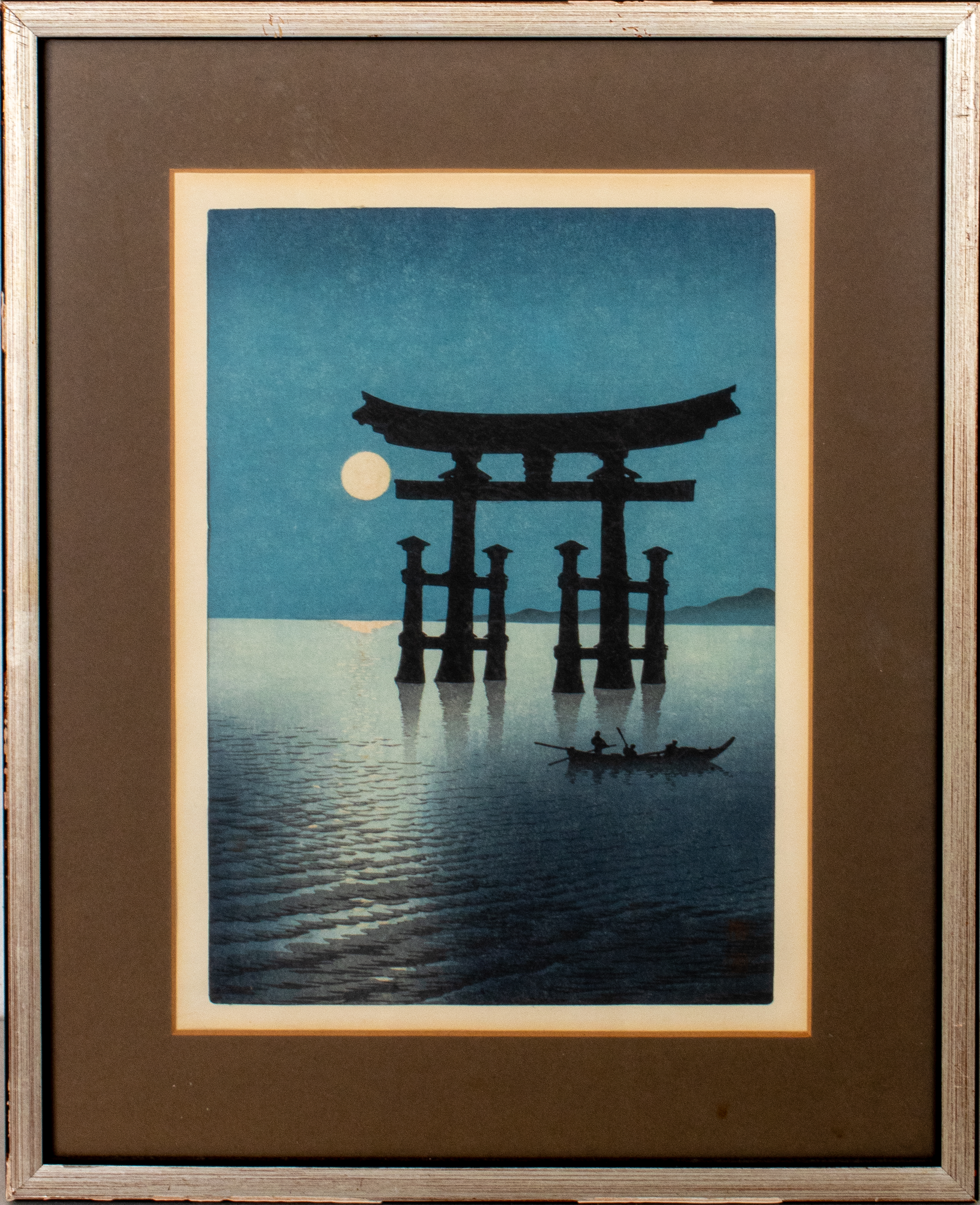 Appraisal: KOHO SHODA TORII AT MIYAJIMA WOODBLOCK PRINT Koho Shoda Japanese