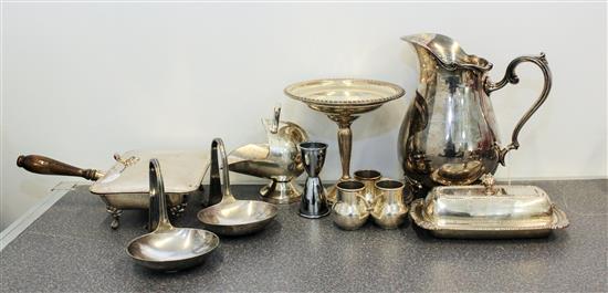 Appraisal: Sale Lot A Silver-Plate Water Pitcher together with other assorted