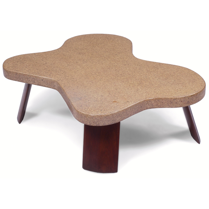 Appraisal: Paul T Frankl Cloud coffee table by Johnson Furniture Co