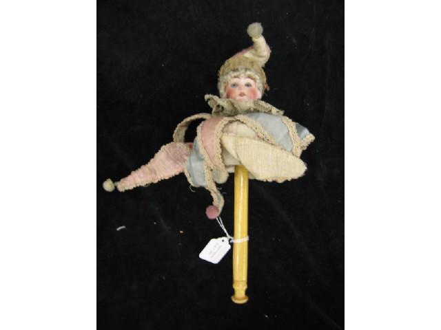 Appraisal: Victorian Bisque Marionette Musical Doll automation marked all original stick