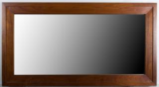 Appraisal: Walnut Framed Mirror Heavy measures approximately - x - in