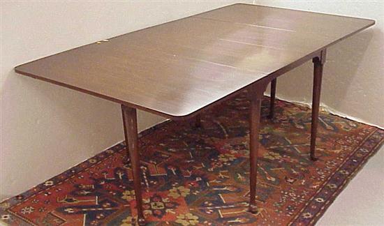 Appraisal: Contemporary Queen Ann style drop-leaf swing leg dining table Harden