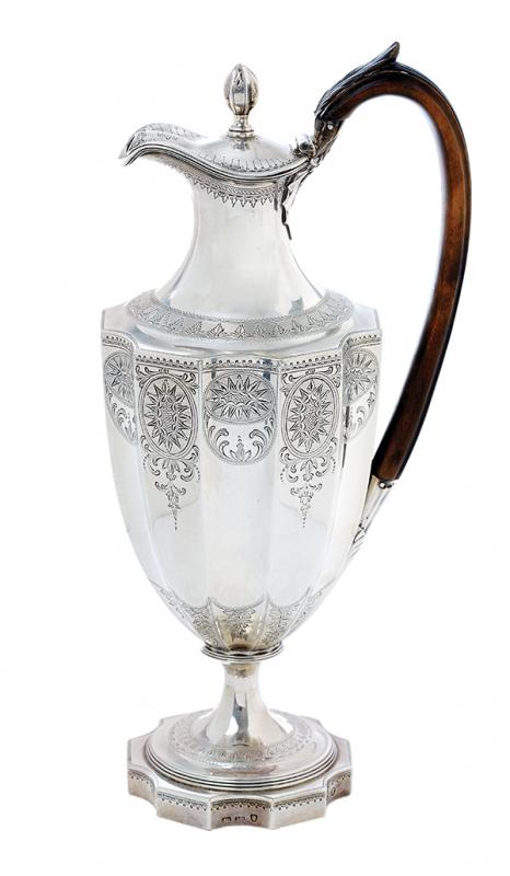 Appraisal: A GEORGE III SILVER CLARET JUG BY HENRY COWPER LONDON