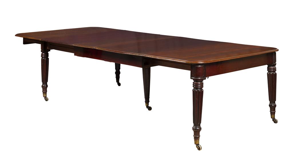 Appraisal: WILLIAM IV MAHOGANY TELESCOPIC DINING TABLE BY WILLIAMSON OF GUILDFORD