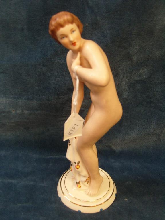 Appraisal: A Czechoslovakian model of a nude female character in the