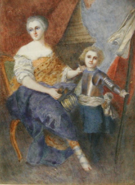 Appraisal: Eighteenth Century European School Mother and Child watercolour and tempera