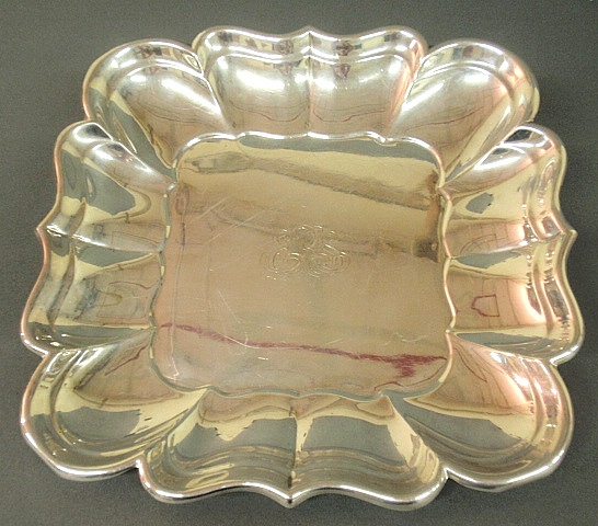 Appraisal: - Square sterling silver centerpiece tray by Whiting x troy