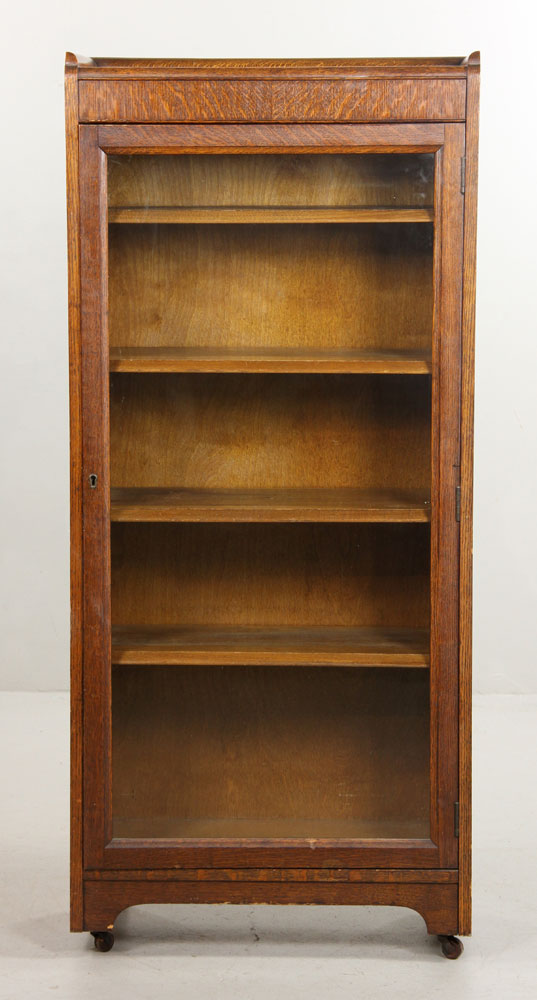 Appraisal: - Early th C Oak Display Cabinet Early th century