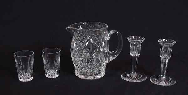 Appraisal: FRED CURTIS DESIGNED WATERFORD CRYSTAL pieces to include Pitcher ''h